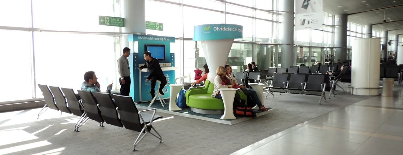 Publicidad Aeropuerto El Dorado muelle internacional (T2)